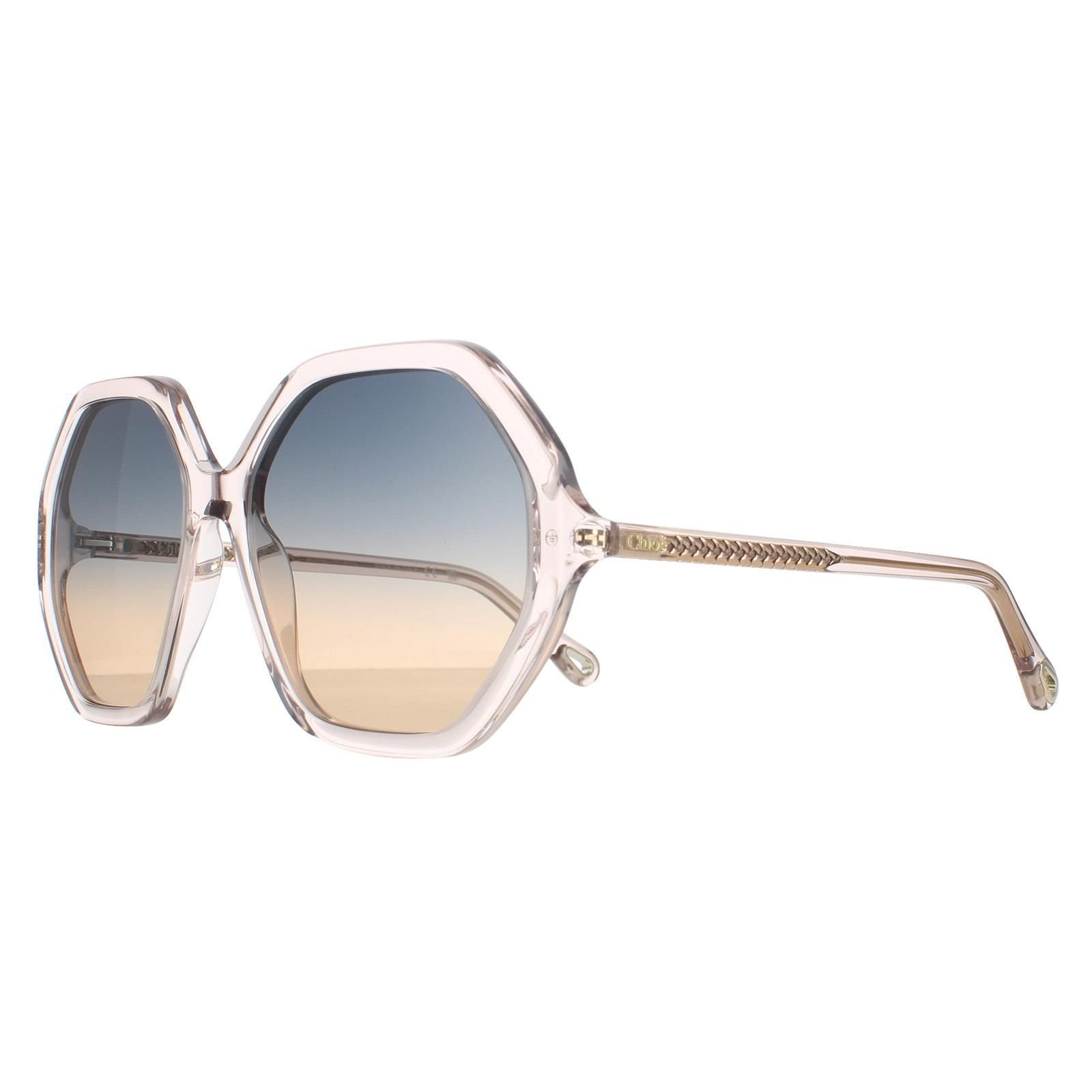 Chloé Chloé Women's Round Pink Crystal Blue to Peach Gradient CH0008S Esther - 2