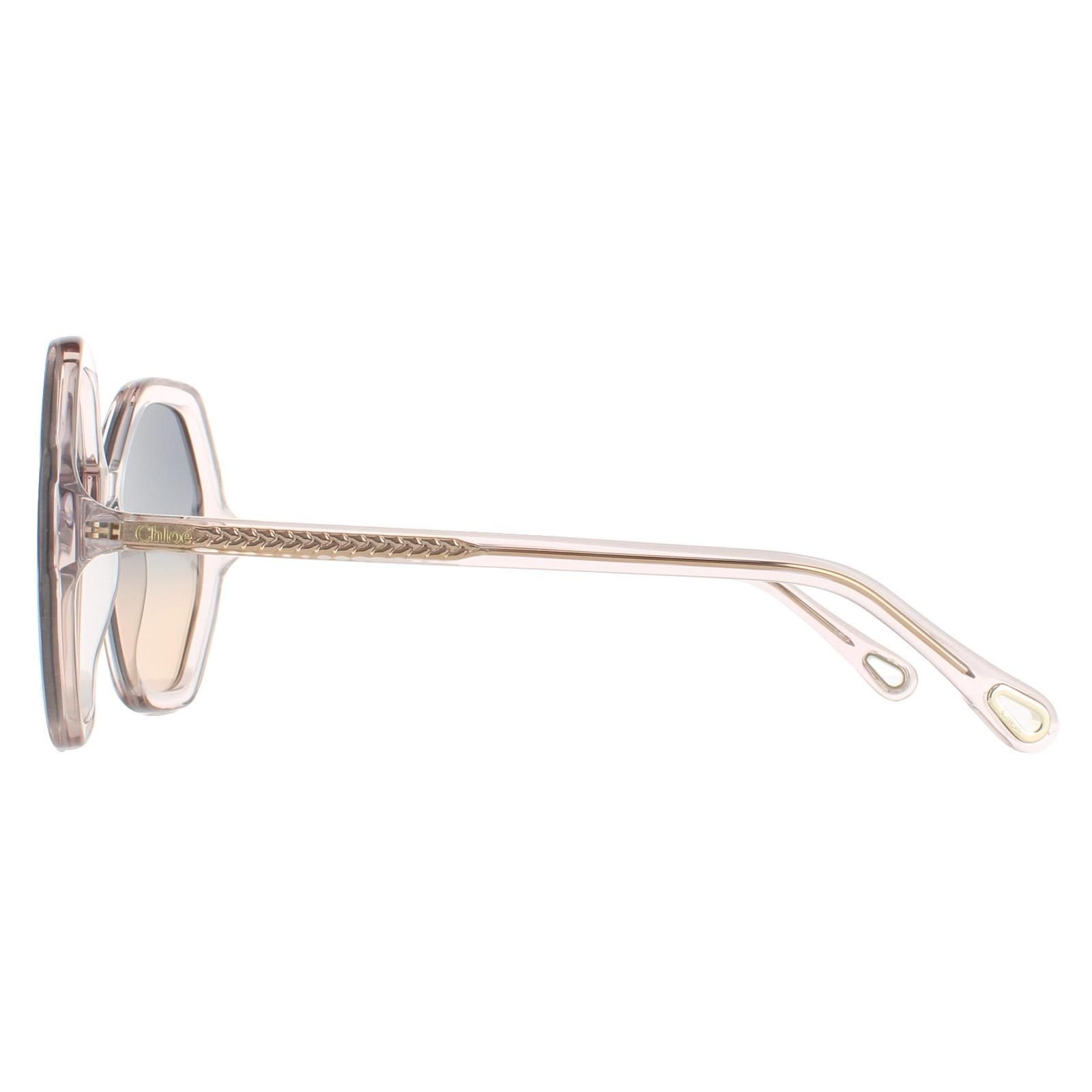 Chloé Chloé Women's Round Pink Crystal Blue to Peach Gradient CH0008S Esther - 3