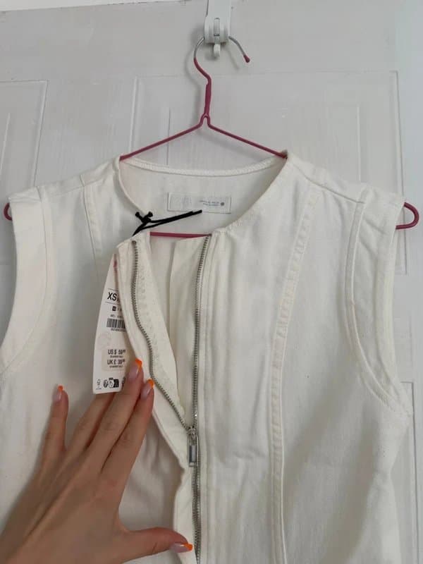 Zara Zara denim vest top size XS