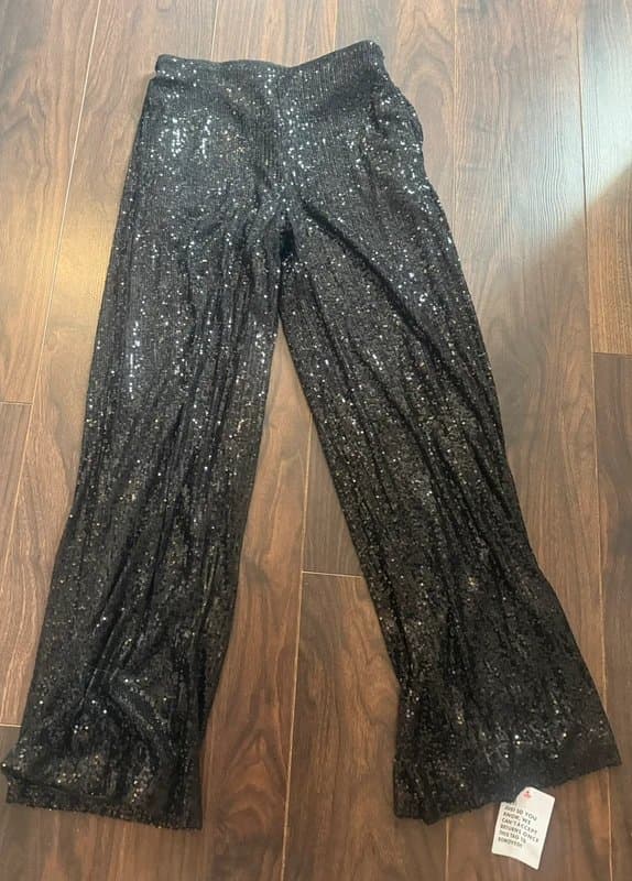 ASOS ASOS new with tag black sequin trousers size 12