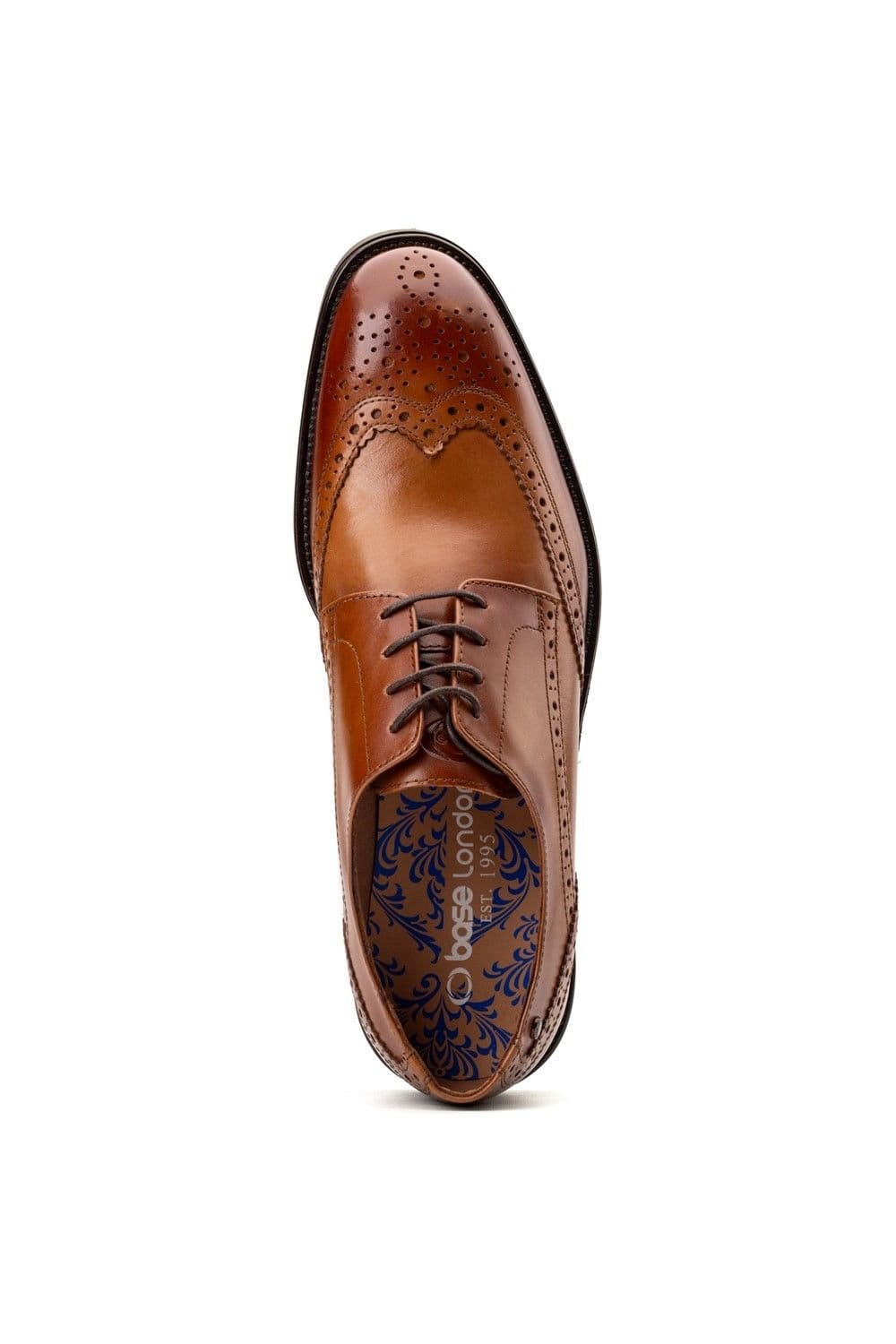 Base London Base London Men's Pocket Brogue Shoe in Tan - 4
