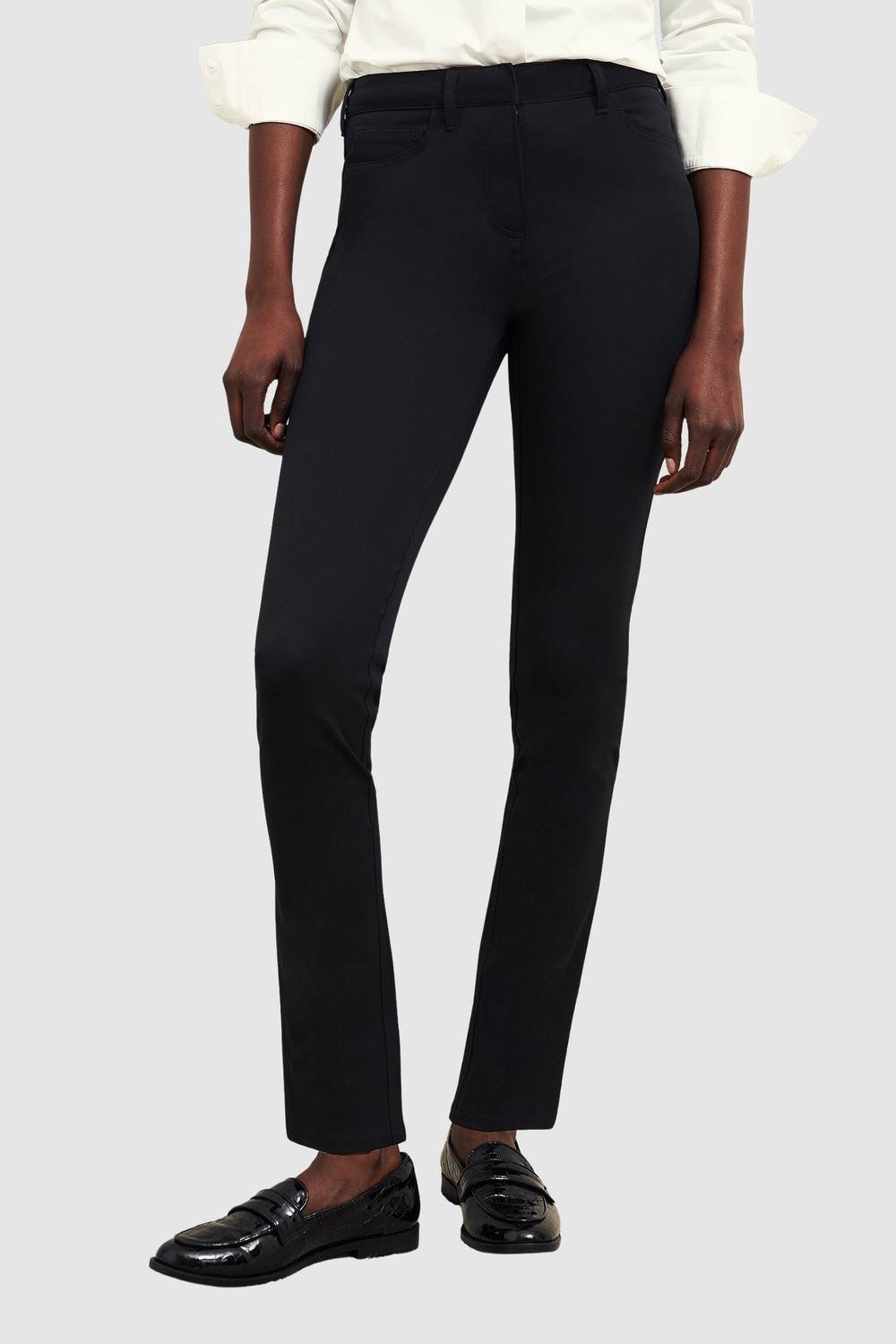 Hobbs London Hobbs London Women's Amanda High Waist Skinny Jeans in True Black - 2