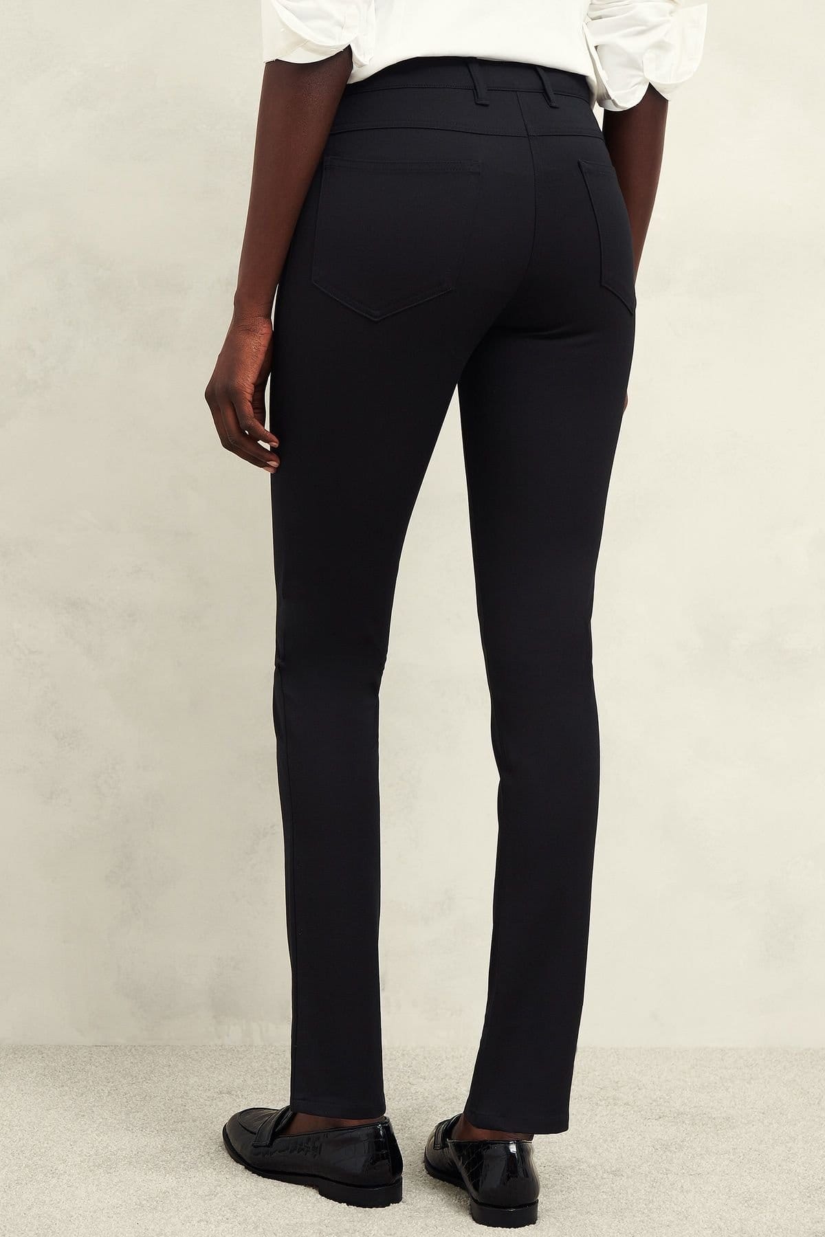 Hobbs London Hobbs London Women's Amanda High Waist Skinny Jeans in True Black - 4