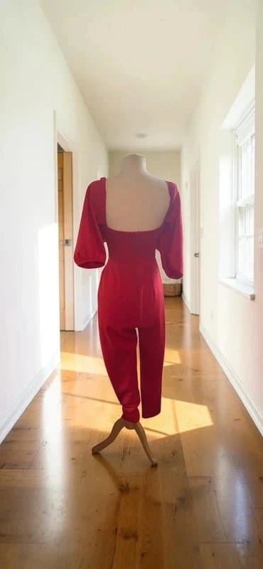 ASOS Design ASOS Design red jumpsuit, size UK 8.