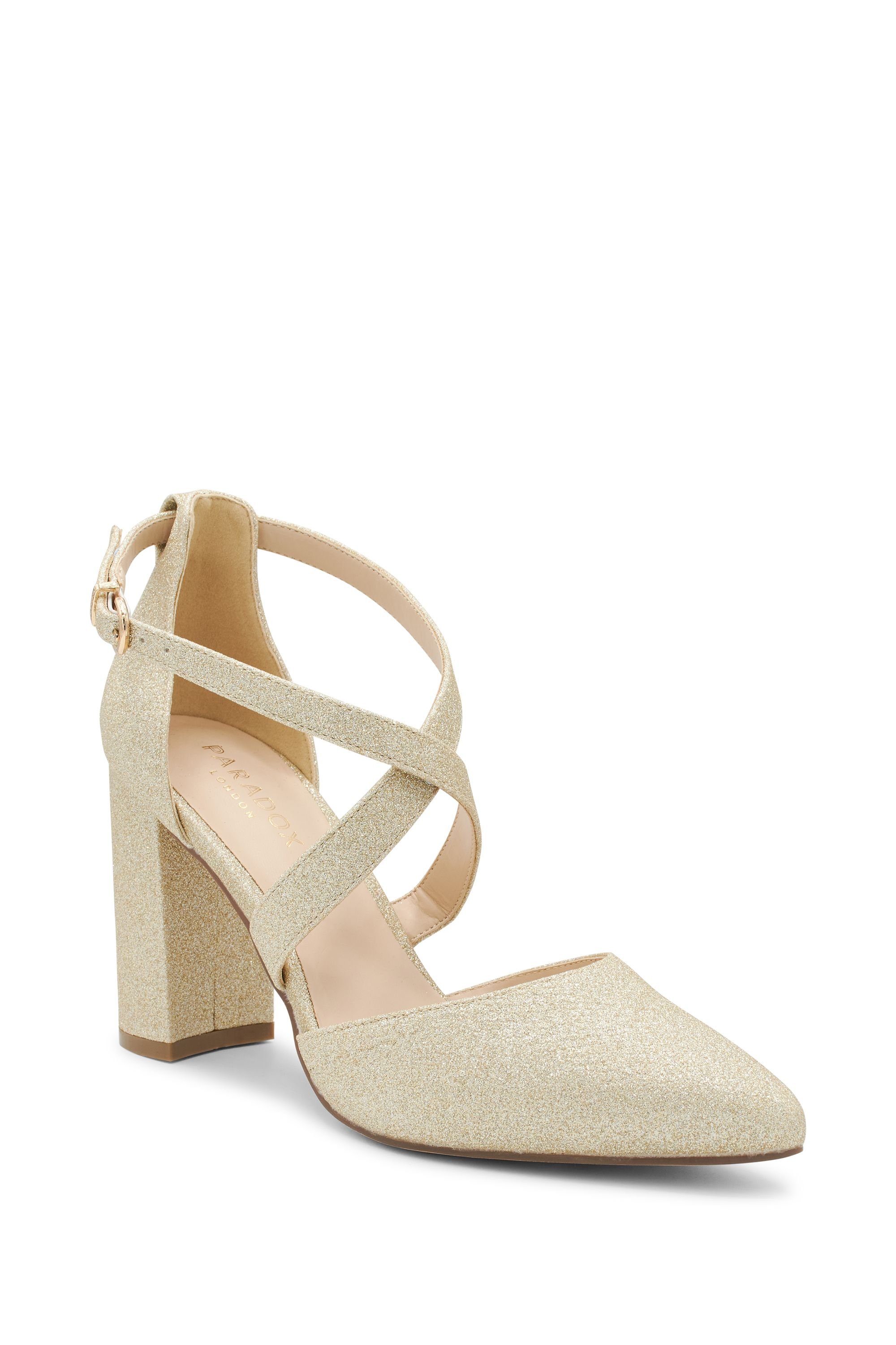 Paradox London Paradox London Women's 'Rylee' High Heel Court shoe in Gold - 2