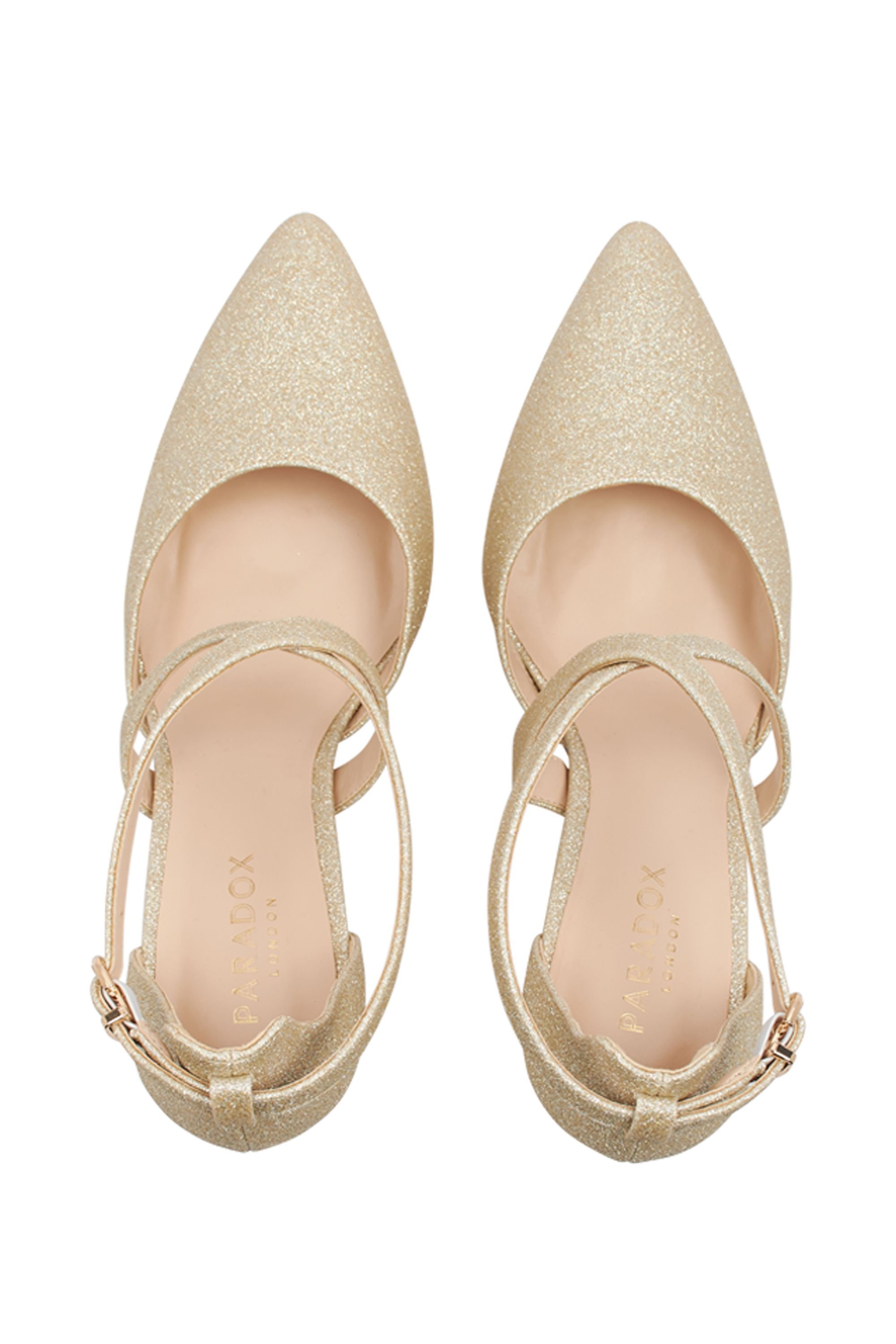 Paradox London Paradox London Women's 'Rylee' High Heel Court shoe in Gold - 3