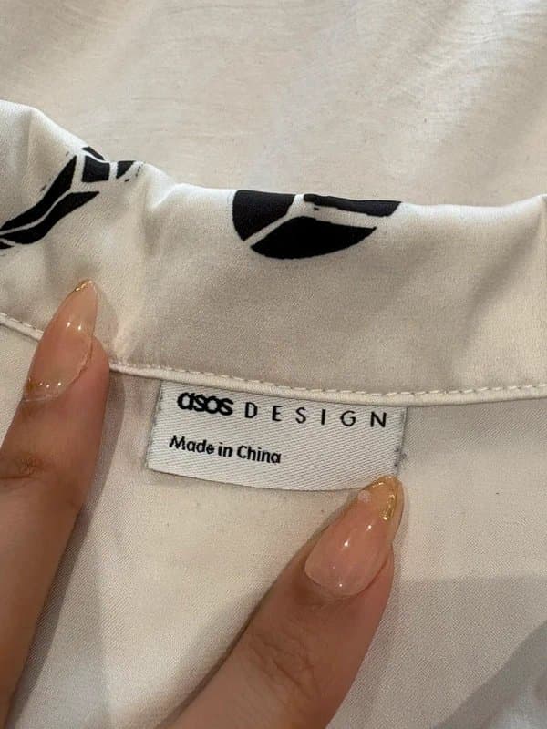 ASOS Design Satin, snake print asos pyjama top