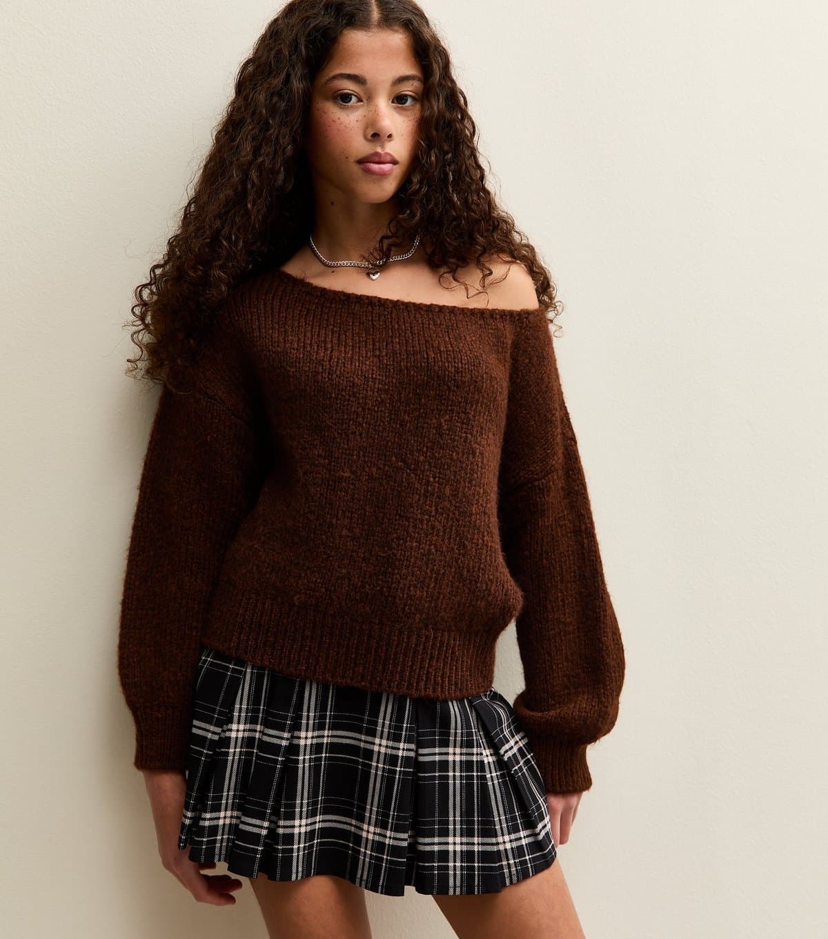 New Look New Look Dark Brown Knit Jumper