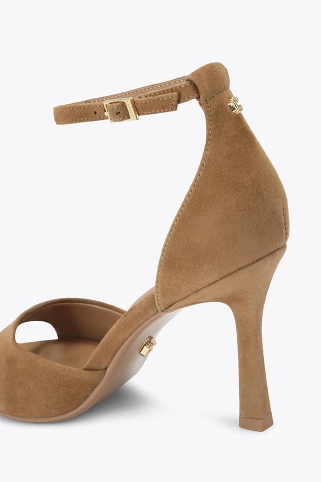 Carvela Carvela Women's 'Corletta Sandal Wide Fit' Suede Heels in Taupe - 3