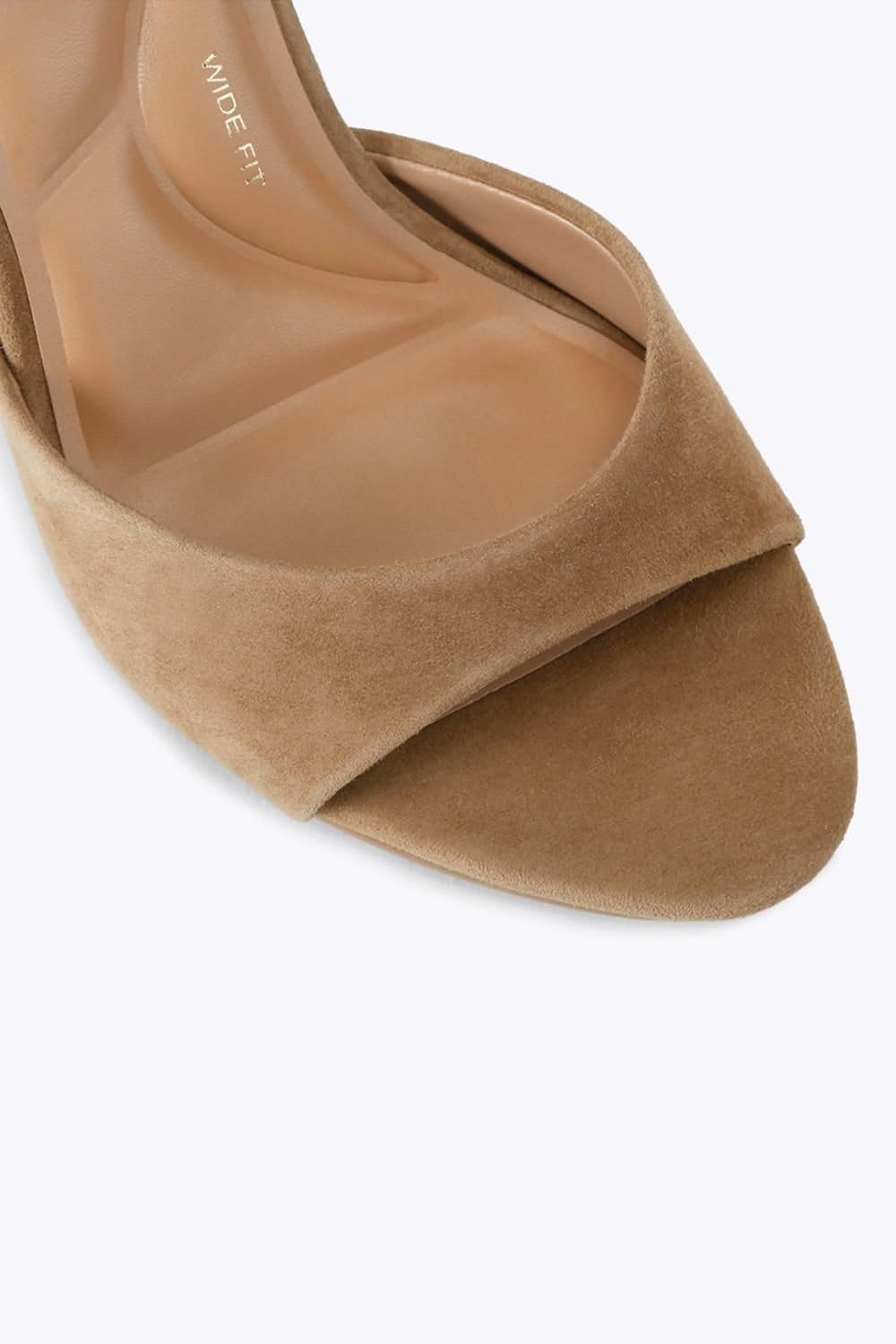 Carvela Carvela Women's 'Corletta Sandal Wide Fit' Suede Heels in Taupe - 4