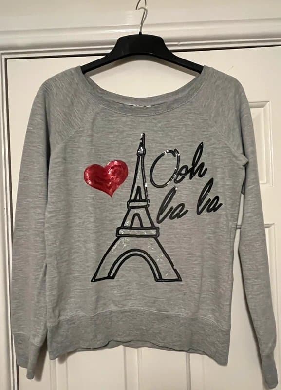 New Look Grey embellished sweatshirt