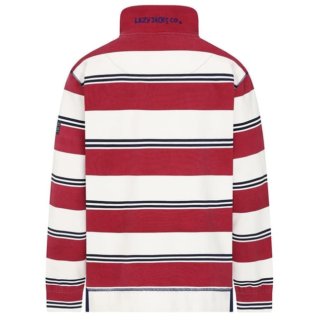 Lazy Jacks Lazy Jacks Men's Pique Sweatshirt in Burgundy - 3