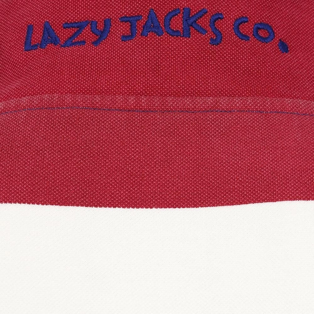Lazy Jacks Lazy Jacks Men's Pique Sweatshirt in Burgundy - 4