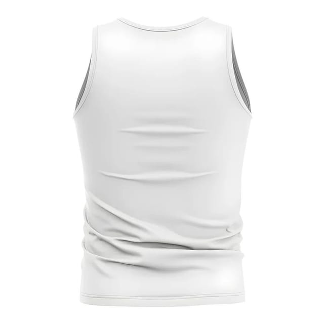 Luxembourg Luxembourg Men's Mens Core Football Country Sleeveless Tee in White - 2