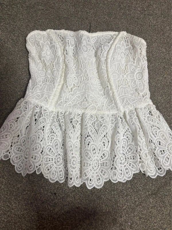 River Island River island 12 Cute corset peplum hen do festival wedding party holiday same day post