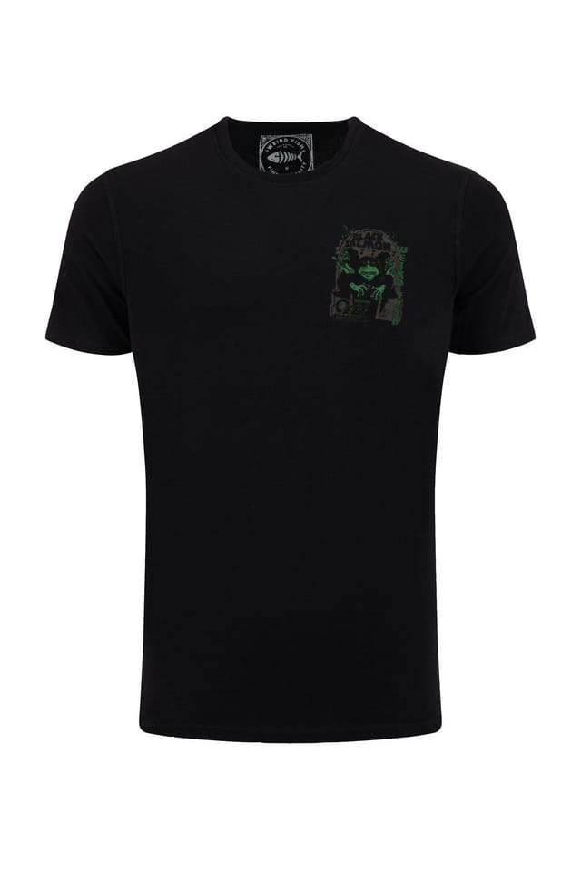 Weird Fish Weird Fish Men's Black Salmon Artist T-Shirt - 2