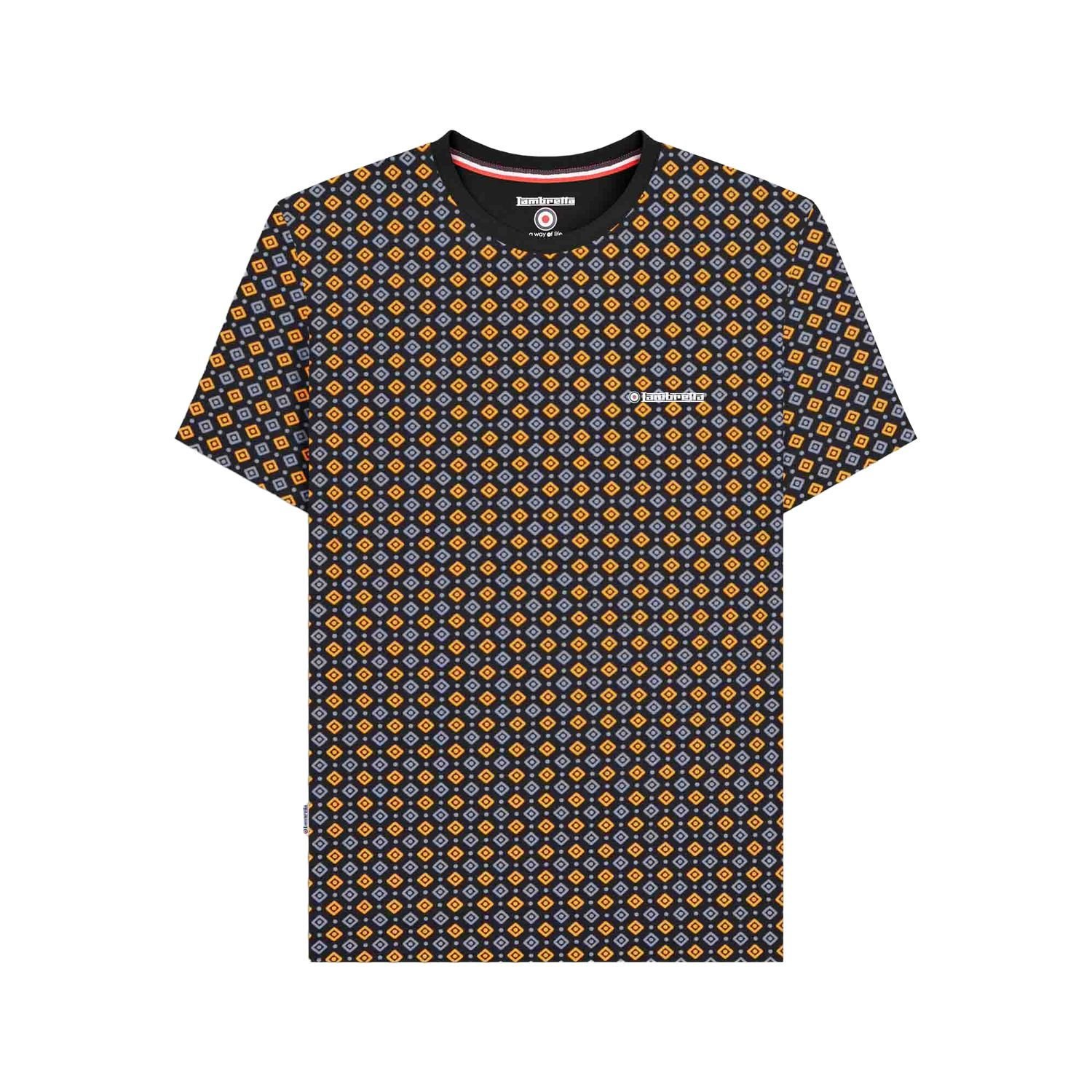Lambretta Lambretta Men's SS25 Geometric T-Shirt in Black - 3