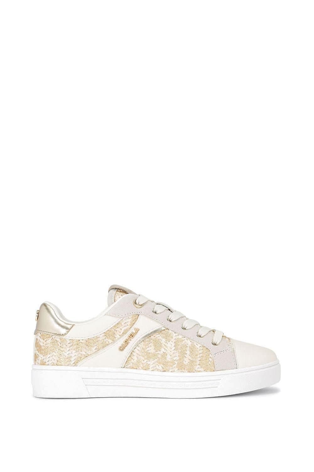 Carvela Carvela Women's 'Daze Raffia' Trainers in Cream