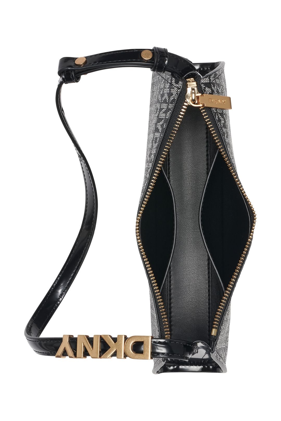 DKNY DKNY Women's Avril Tz Shoulder Hobo Bag Black Logo - 4