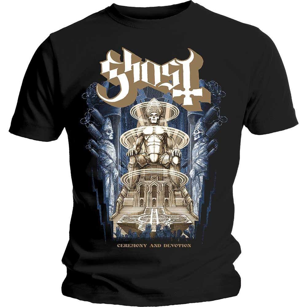 Ghost Ghost Men's Ceremony & Devotion T-Shirt in Black - 3