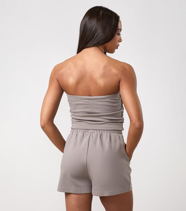 Gym King Women's Light Grey Cropped Bandeau Top Gym King New Look - 3