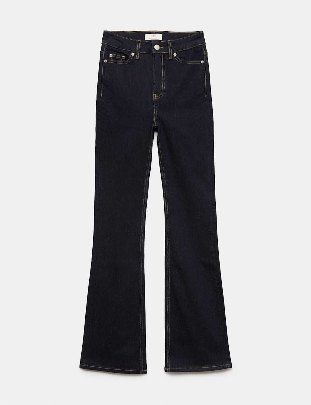 Marks & Spencer M&S Eva Mid Rise Bootcut Jeans Indigo Mix