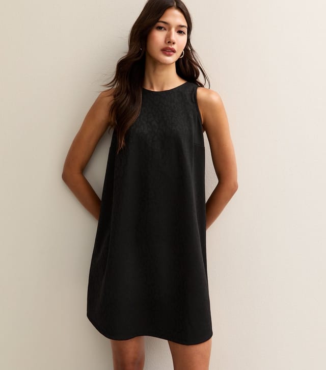 New Look Women's Black Sleeveless Back Bow Mini Dress New Look - 2