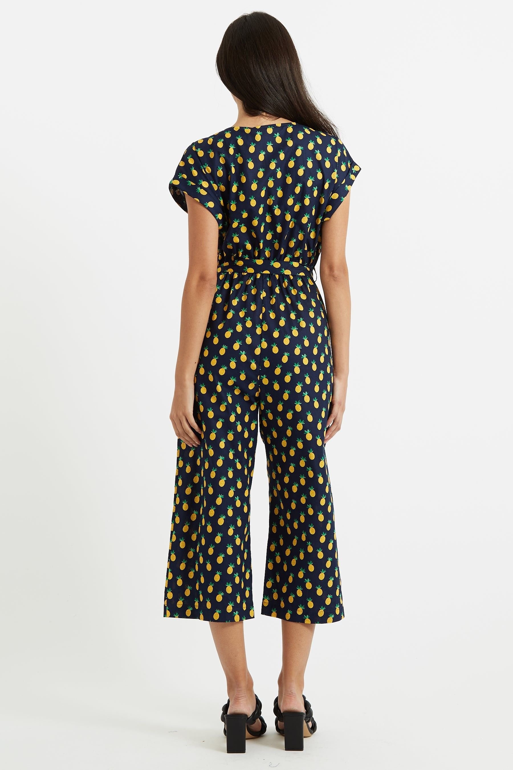 Louche Louche Women's Ady Pineapple Please Jumpsuit in Blue - 2