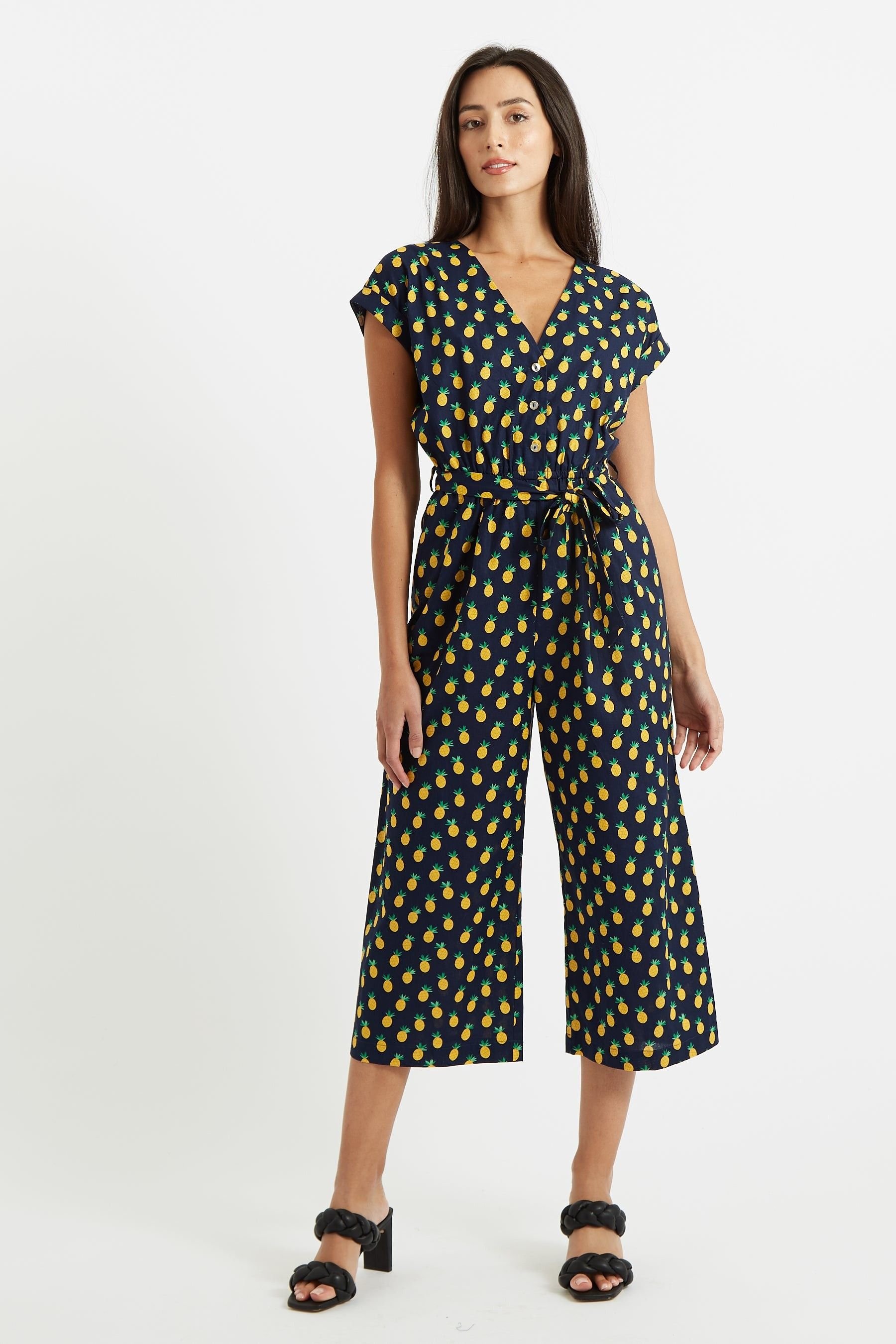 Louche Louche Women's Ady Pineapple Please Jumpsuit in Blue - 4
