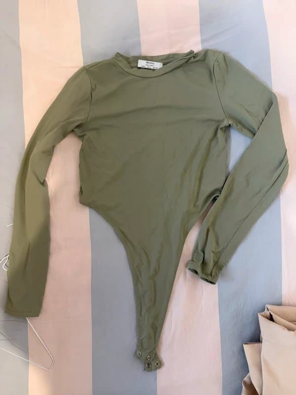 Bershka Khaki bodysuit