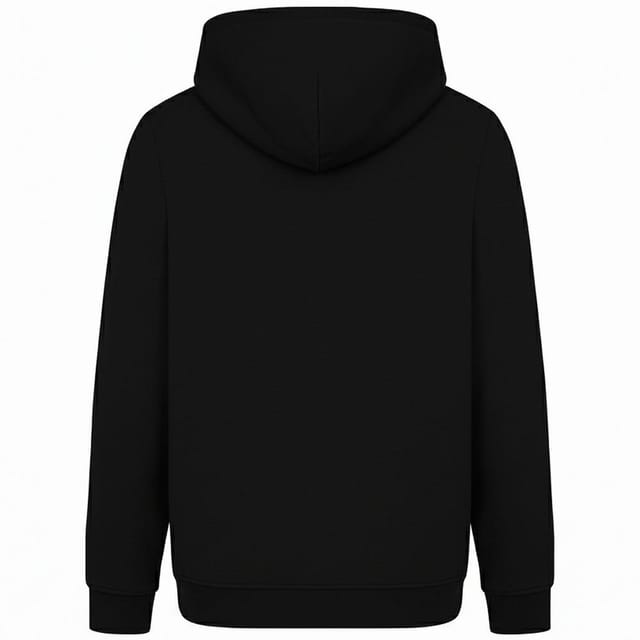Back To The Future Back To The Future Men's 100% Cotton Car Printed Hooded Pullover Sweatshirt in Black - 2