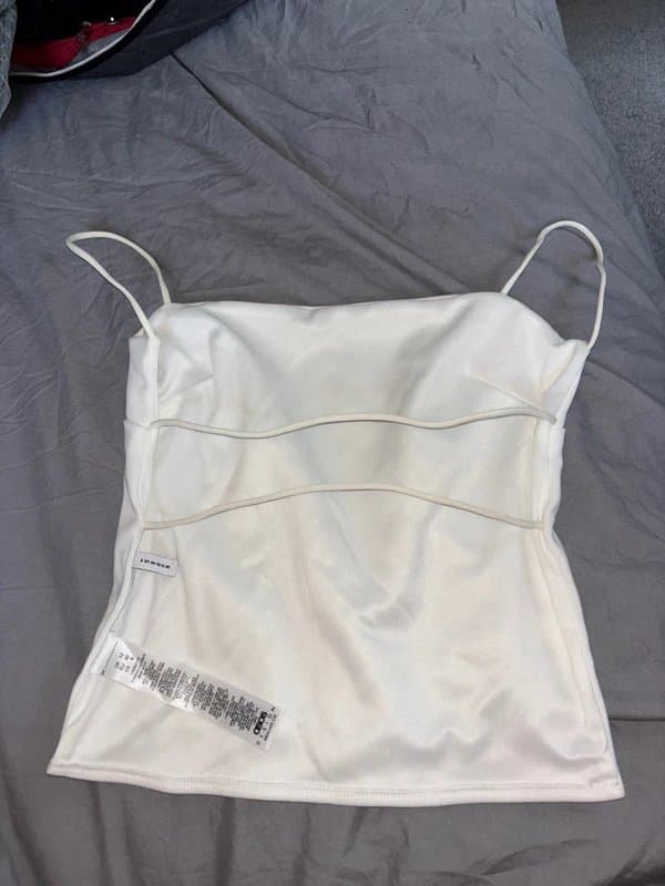 ASOS open back white top