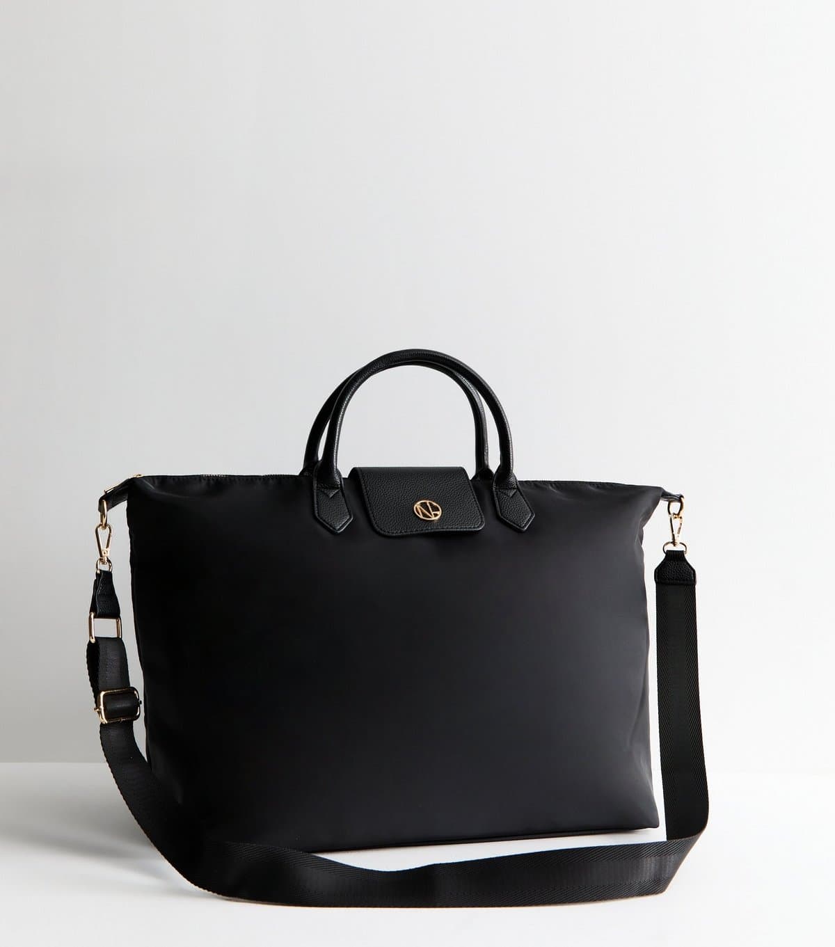 New Look New Look Black Logo Detail Travel Bag