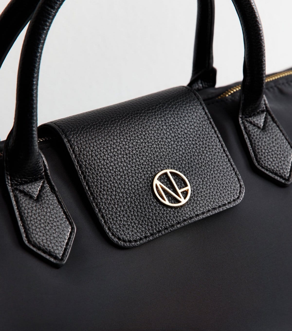 New Look Black Logo Detail Travel Bag New Look - 4