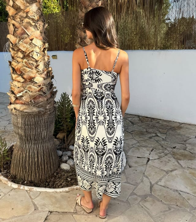 AX Paris Women's Black Strappy Cut Out Midi Dress AX Paris New Look - 3