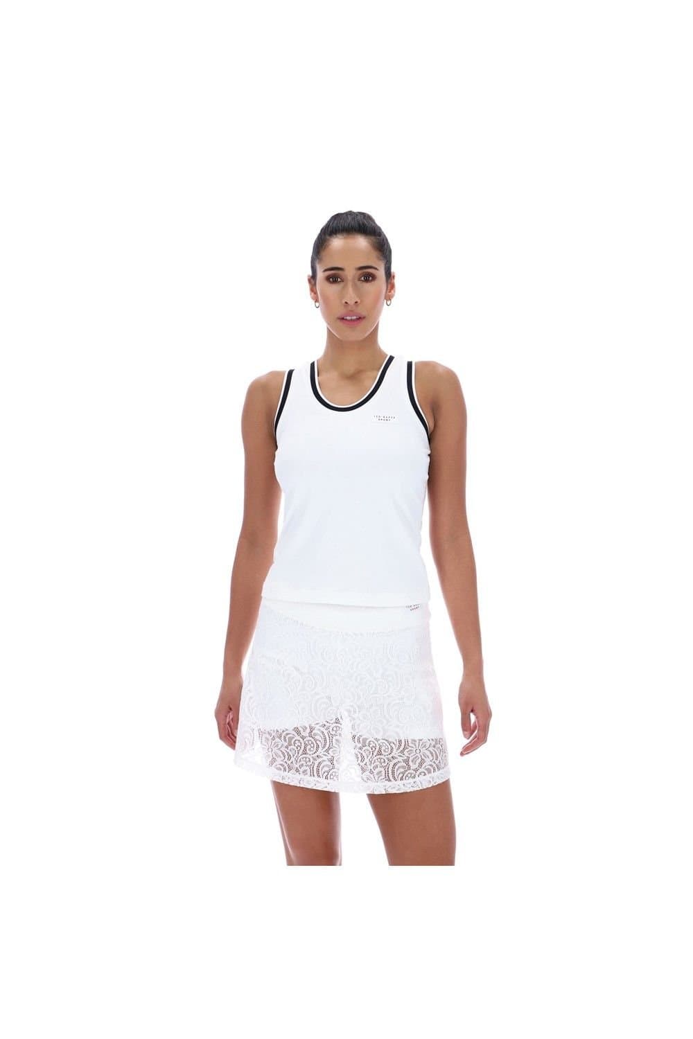 Ted Baker Ted Baker Women's Annabelle Lace Back Tennis Tank in White