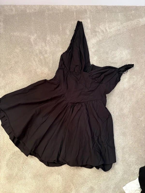 ASOS ASOS Luxe Size 16 Black Corset Dress