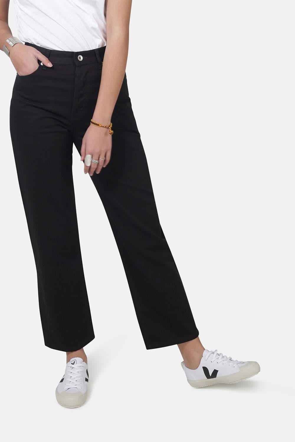 Monkee Genes Monkee Genes Women's Straight Leg Denim Jeans in Black