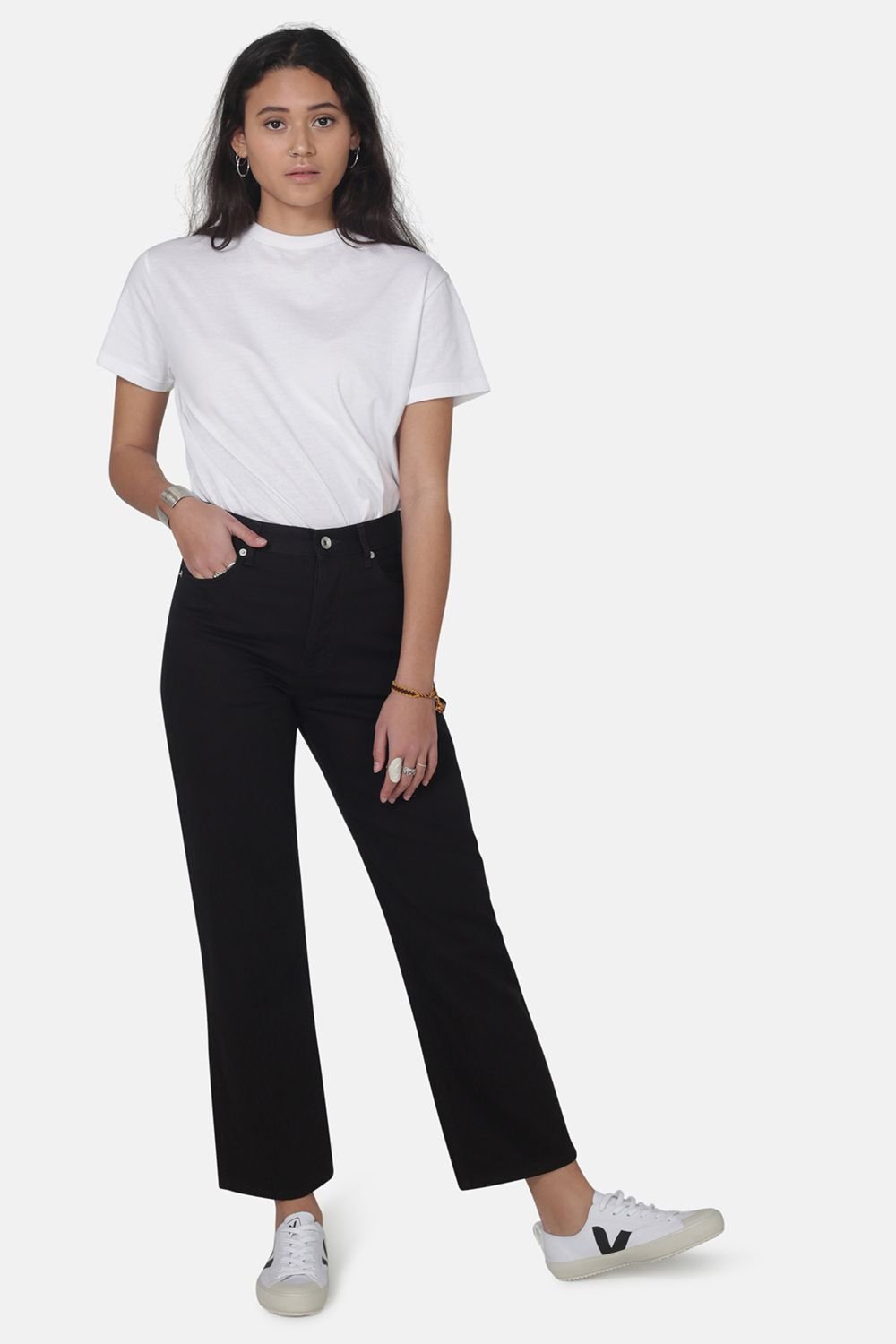 Monkee Genes Monkee Genes Women's Straight Leg Denim Jeans in Black - 3