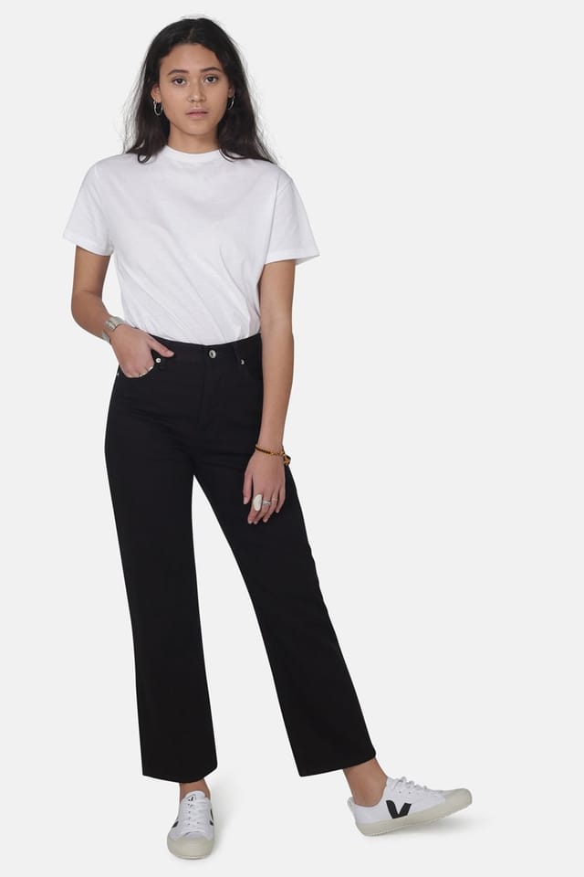 Monkee Genes Monkee Genes Women's Straight Leg Denim Jeans in Black - 3
