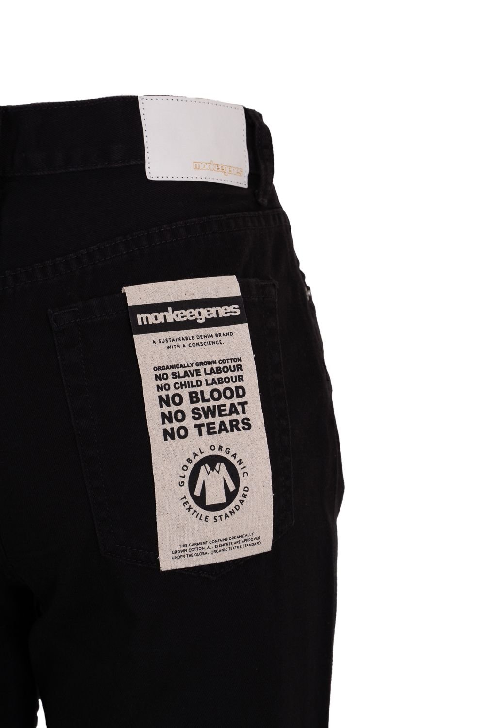 Monkee Genes Monkee Genes Women's Straight Leg Denim Jeans in Black - 4