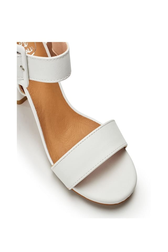 b.soleful b.soleful Women's 'Sevina' Porvair Sandals in White - 2
