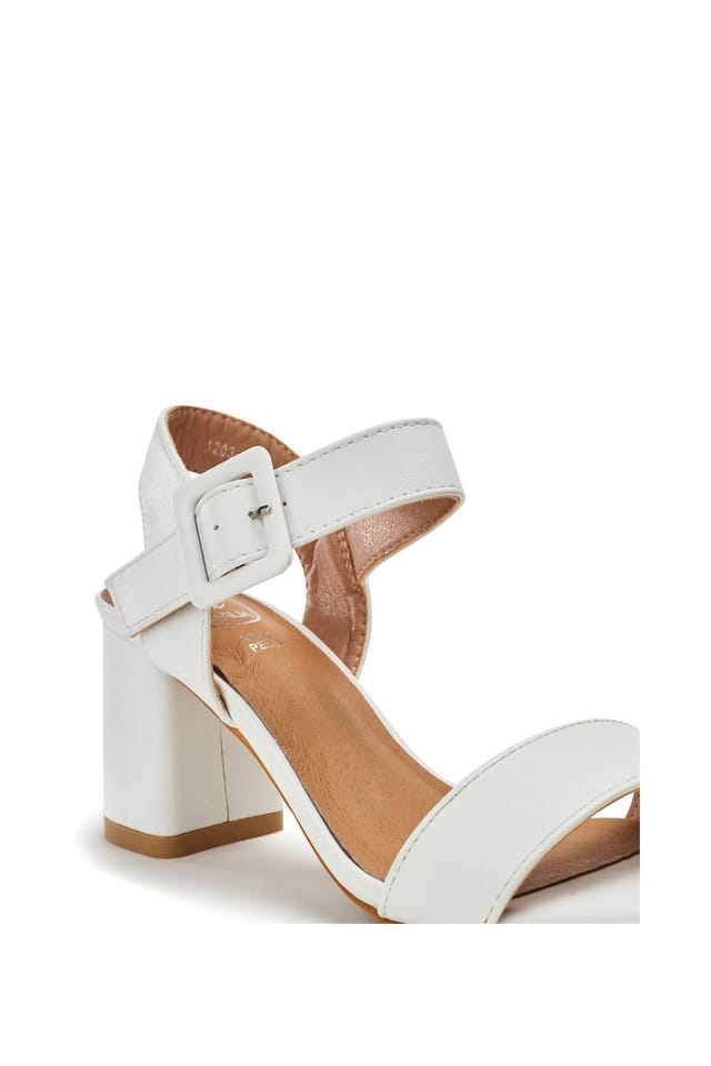 b.soleful b.soleful Women's 'Sevina' Porvair Sandals in White - 3