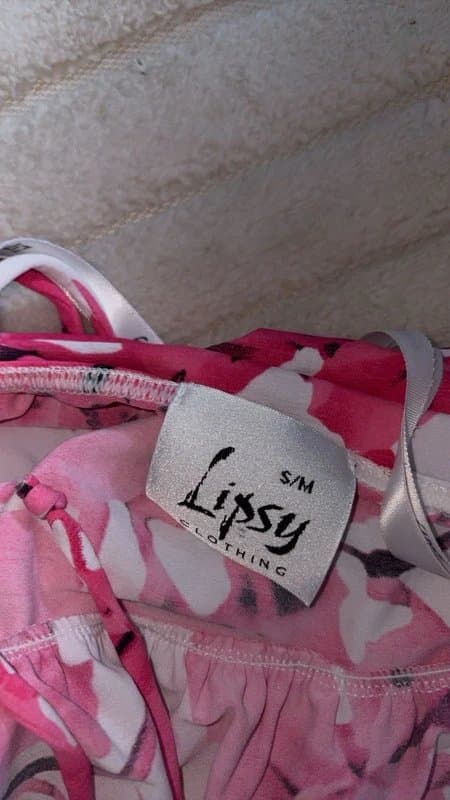 Lipsy Halter Neck Top Size S/M