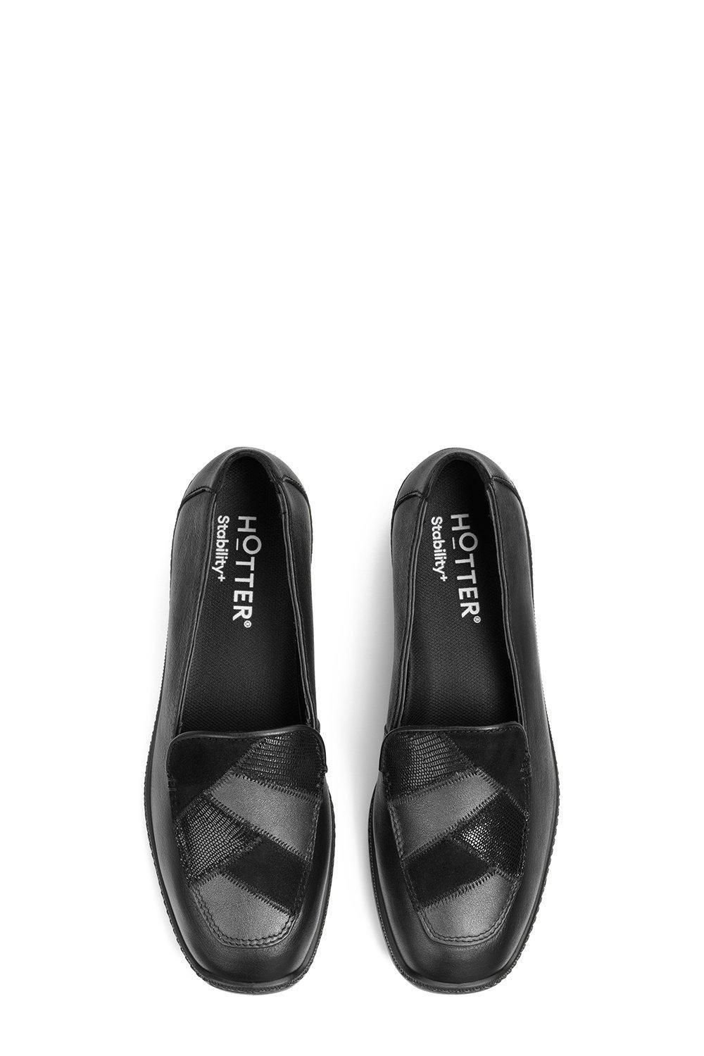Hotter Hotter Women's Wide Fit 'Faith II' Loafers in Black - 3