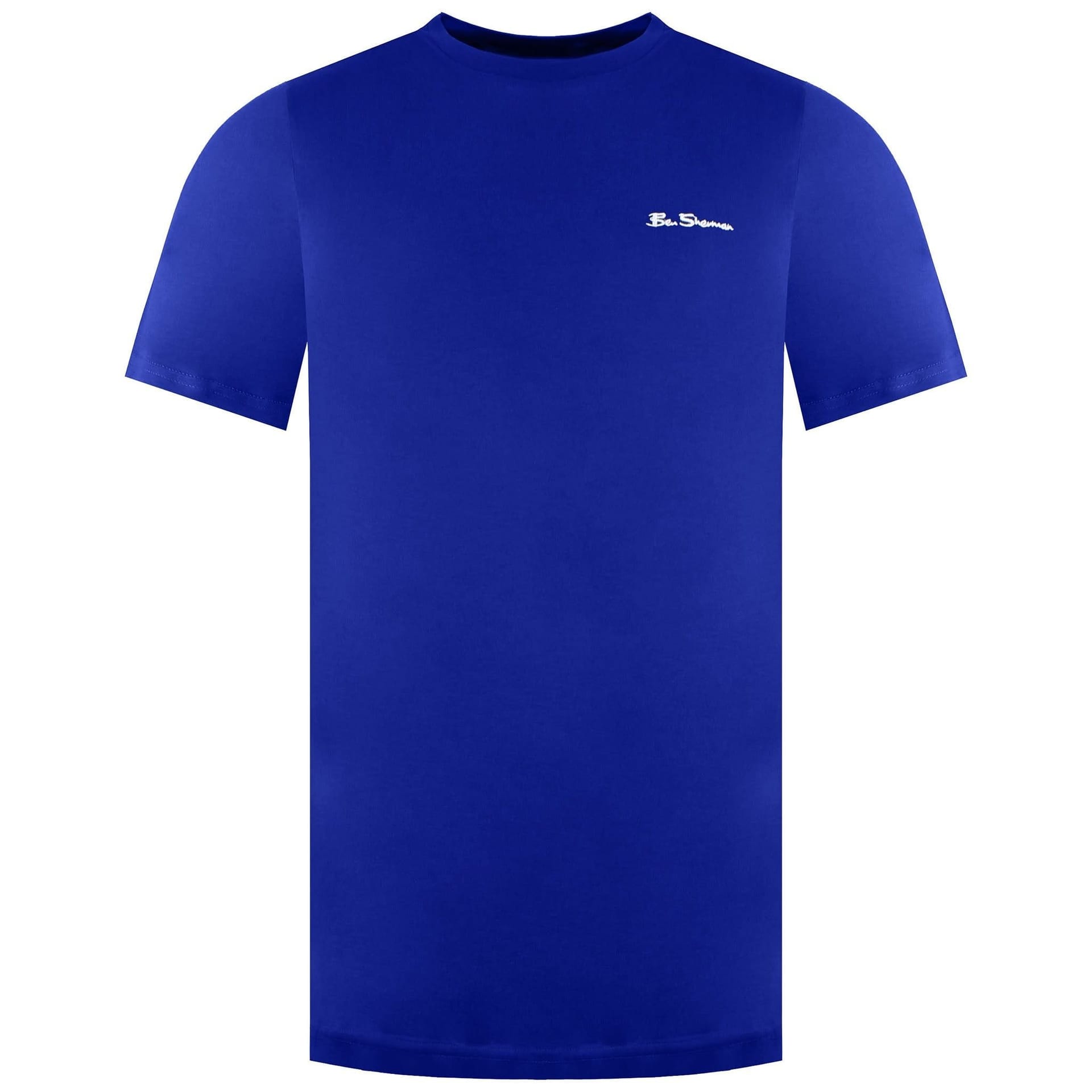 Ben Sherman Men's Small Logo Blue T-Shirt