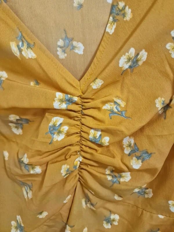New Look Mustard Floral top