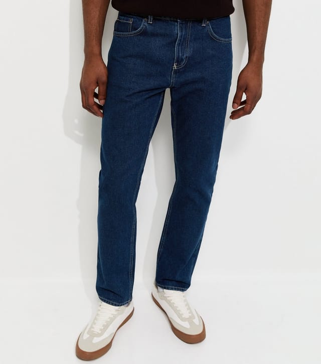 New Look Men's Indigo Regular Straight Leg Jeans New Look - 2