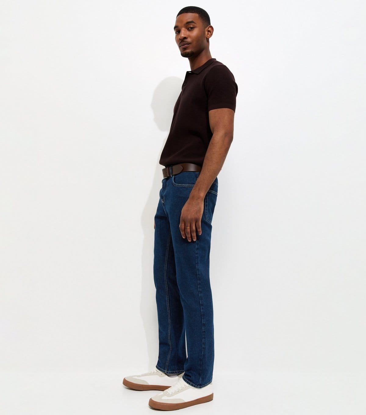 New Look Men's Indigo Regular Straight Leg Jeans New Look - 4