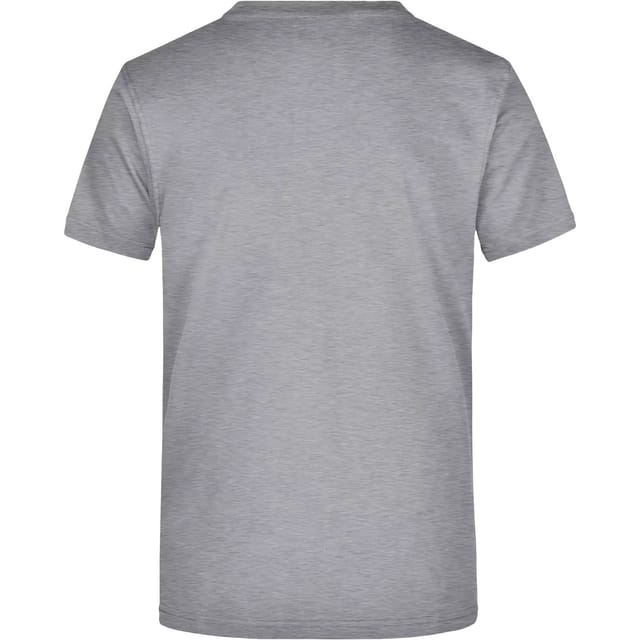 James and Nicholson James and Nicholson Men's Plain Cotton T-Shirt in Grey - 2